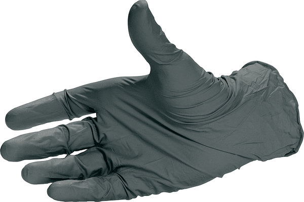 Carsystem Nitril Handschuh Premium Schwarz  Schutzhandschuh