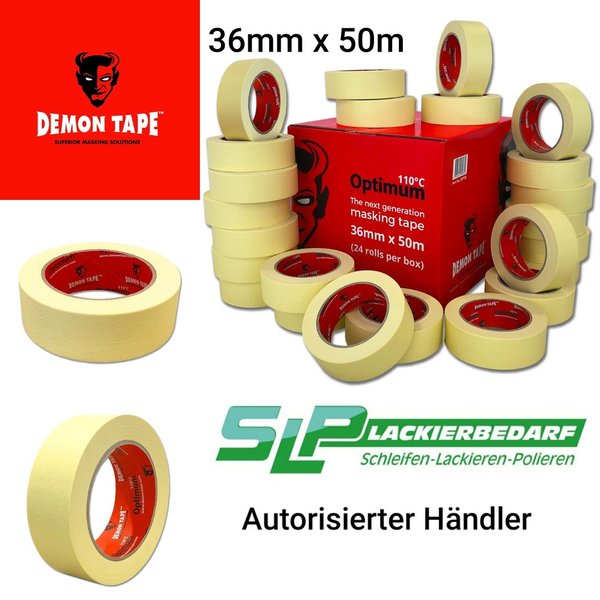 Demon Tape Optimum 110°C Automotive Masking Tape 36mm x 50m (1,5")