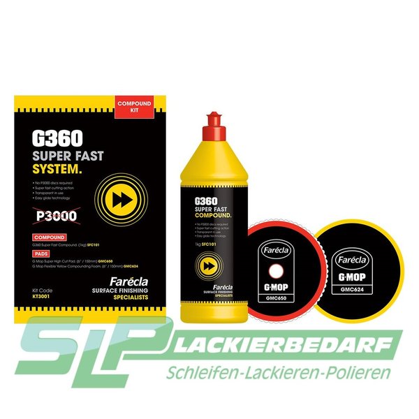 Farécla G360 Super Fast System Schleif- und Polierpaste Starter Kit